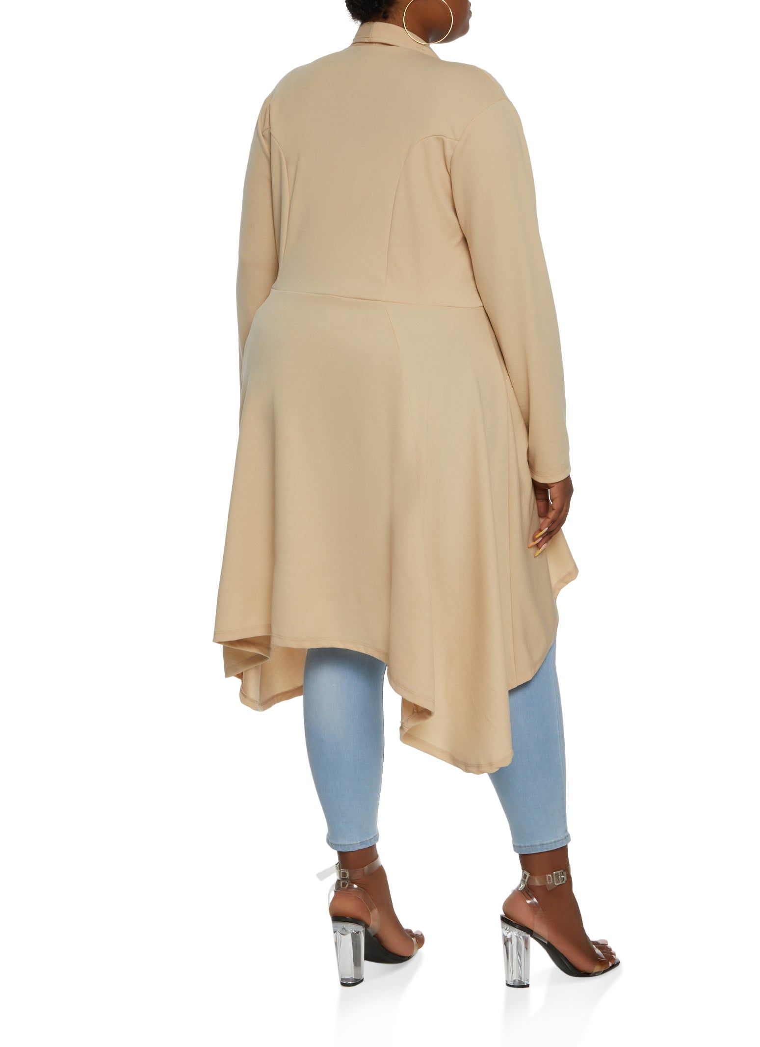 Plus Size Chain Button High Low Blazer sold by Rainbow product image thumbnail 2