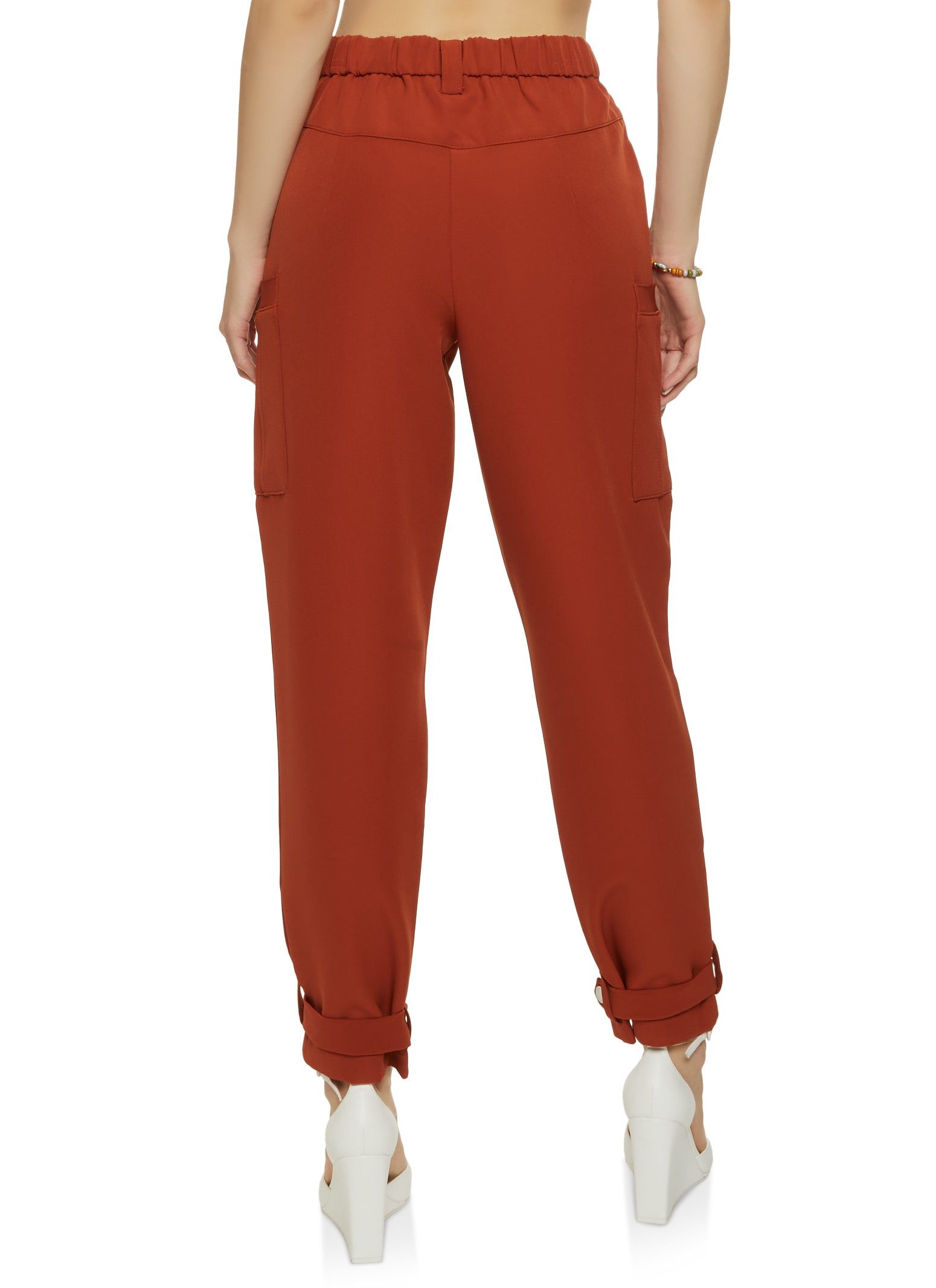 Button Cuff High Waisted Dress Pants sold by Rainbow product image thumbnail 3