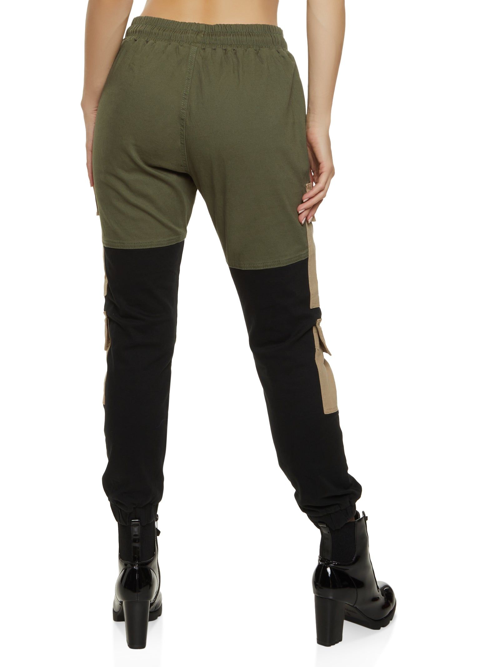 Color Block Cargo Pocket Joggers sold by Rainbow product image thumbnail 3