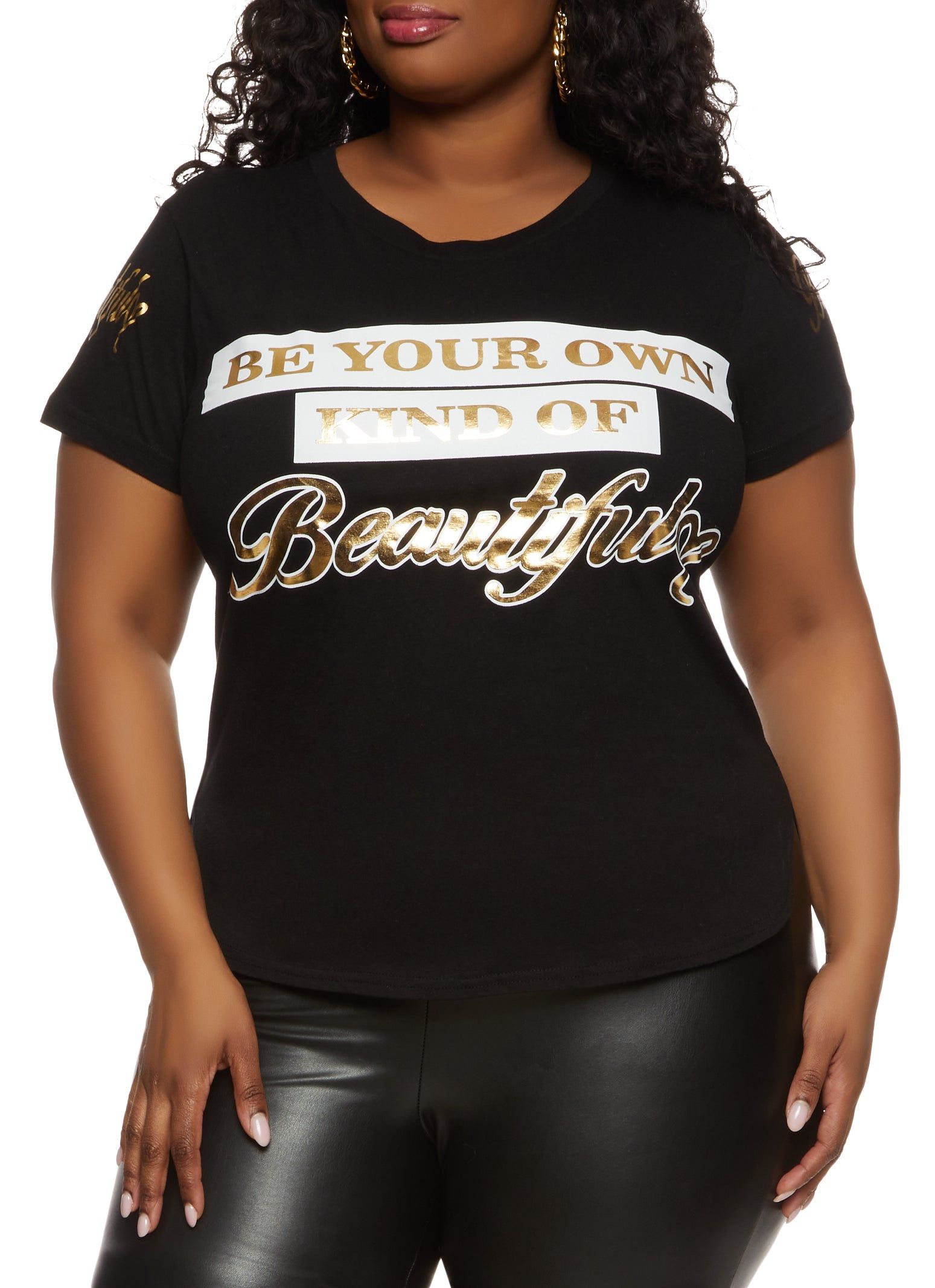 Plus Size Be Your Own Kind Of Beautiful Tee sold by Rainbow