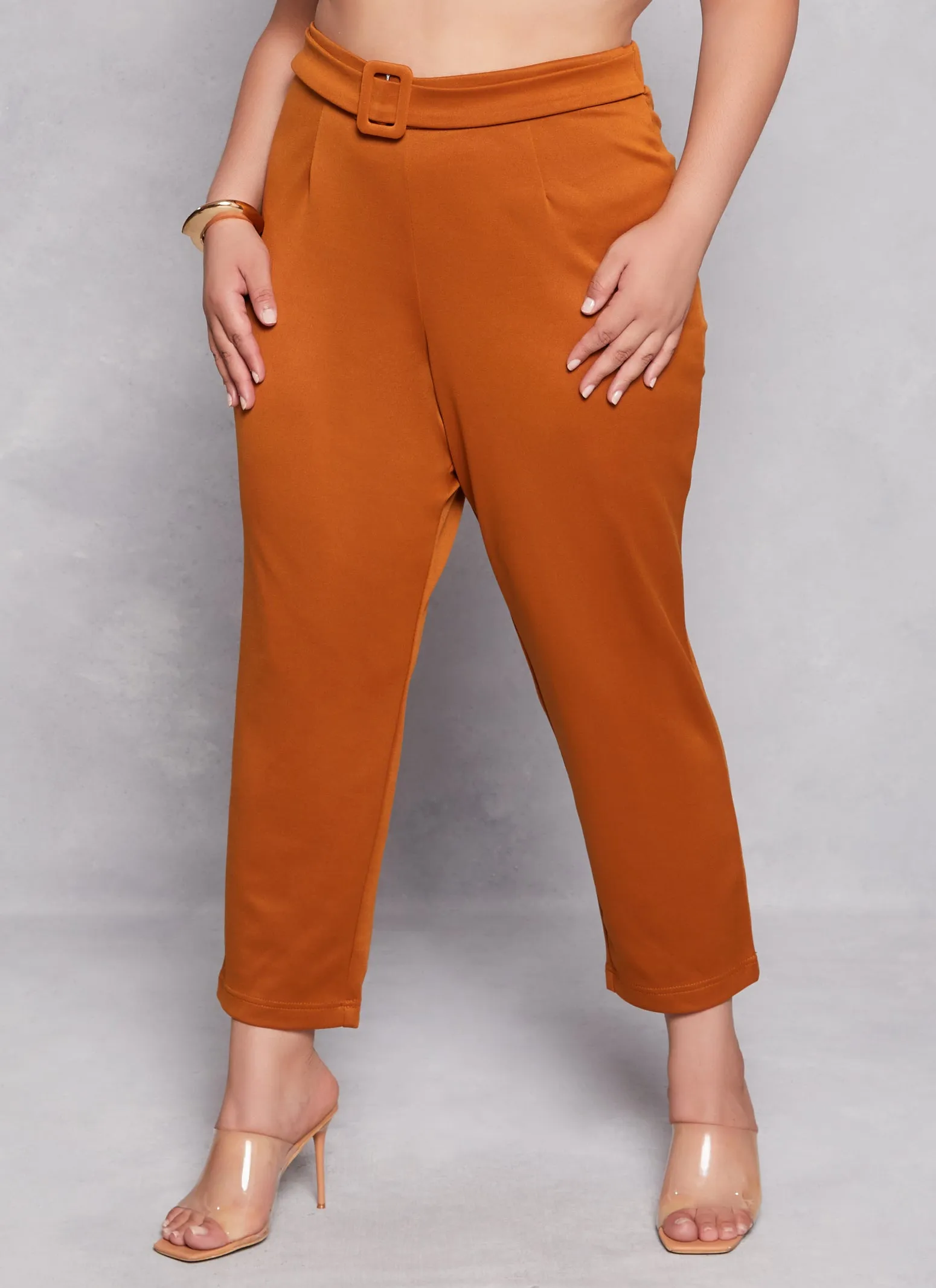 Plus Size Ankle Length Scuba Dress Pants sold by Rainbow product image thumbnail 2