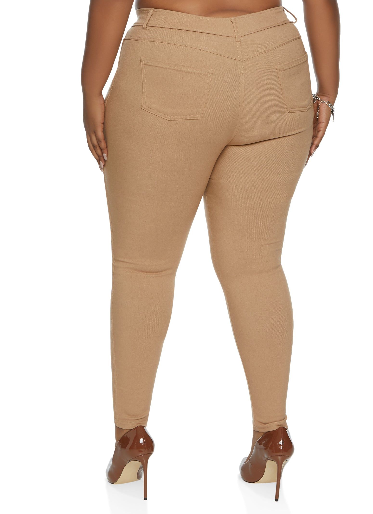 Plus Size Ponte Faux Pocket Dress Pants sold by Rainbow product image thumbnail 2
