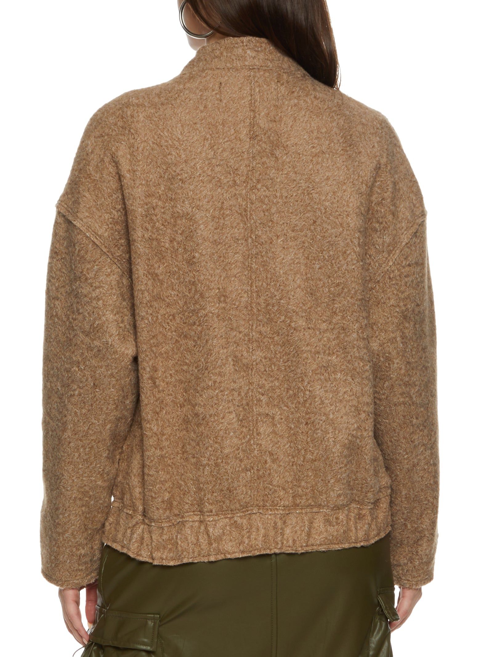 Faux Wool Bomber Jacket sold by Rainbow product image thumbnail 3