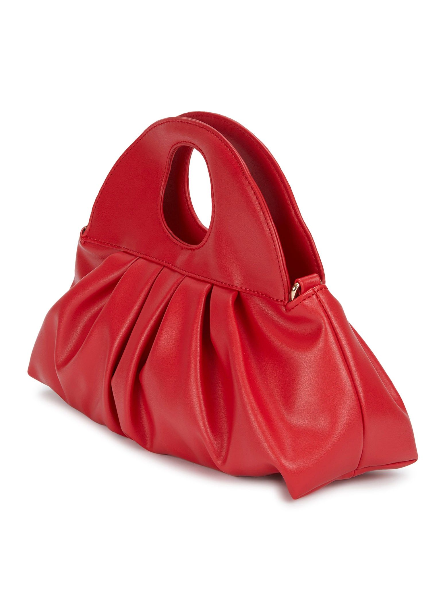 Faux Leather Pleated Convertible Pouch sold by Rainbow product image thumbnail 3