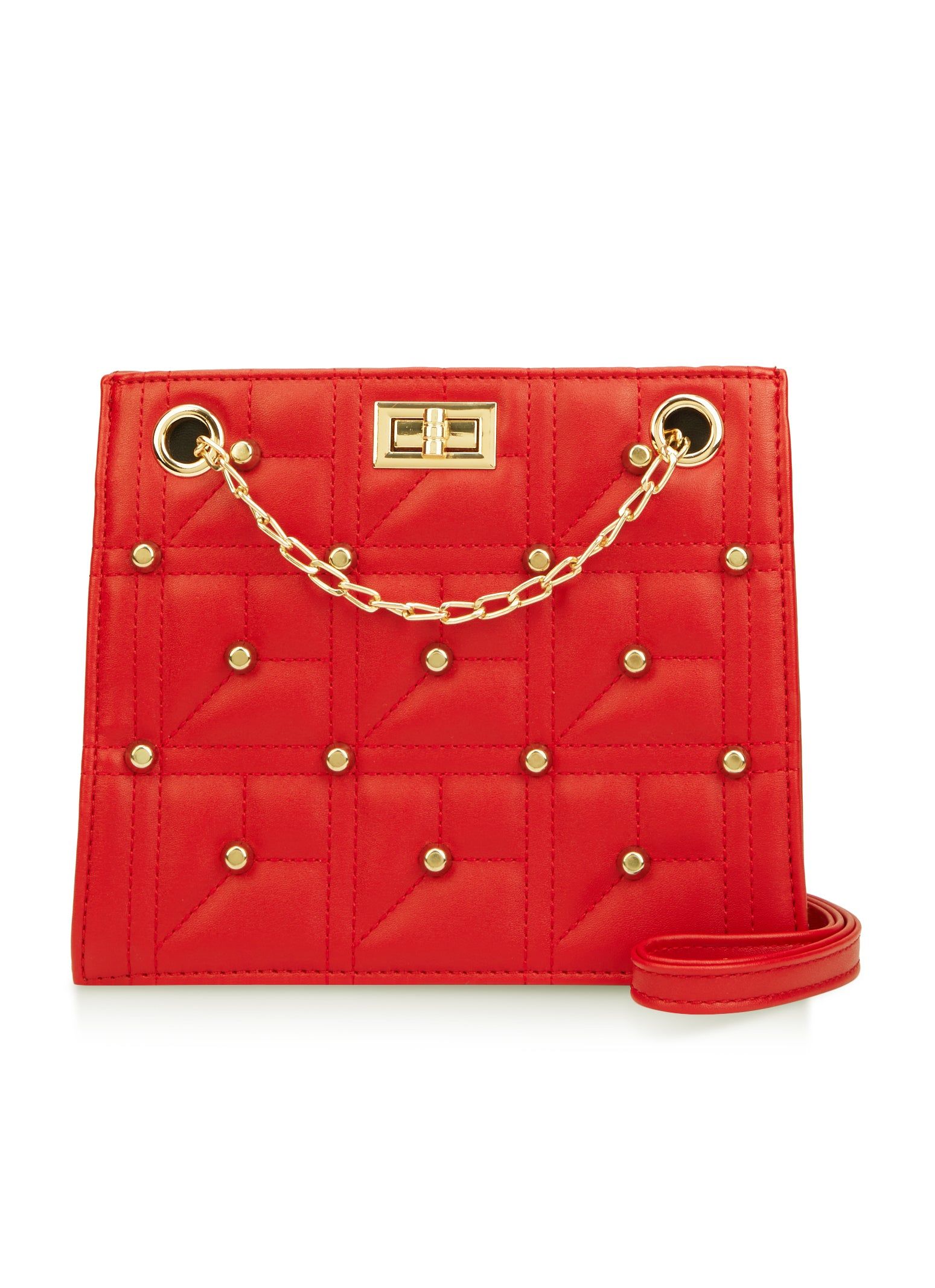 Studded Square Chain Strap Shoulder Bag sold by Rainbow product image thumbnail 2