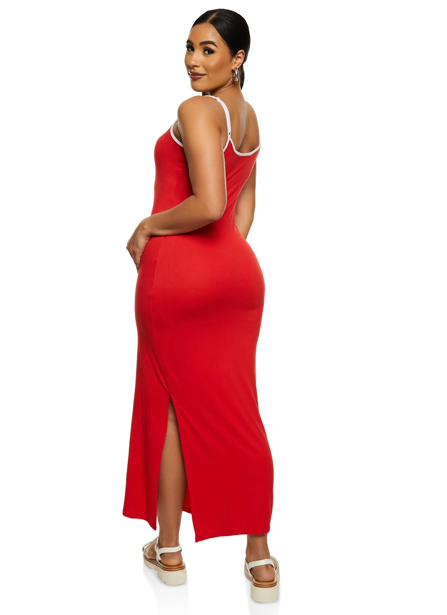 Contrast Trim Cami Maxi Dress sold by Rainbow product image thumbnail 3