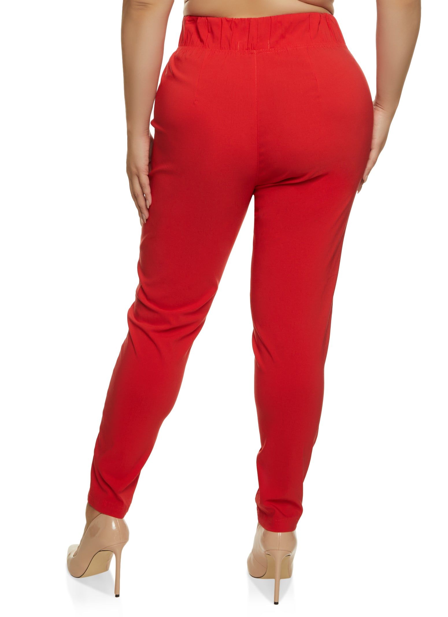 Plus Size High Waisted Pull On Dress Pants sold by Rainbow product image thumbnail 2
