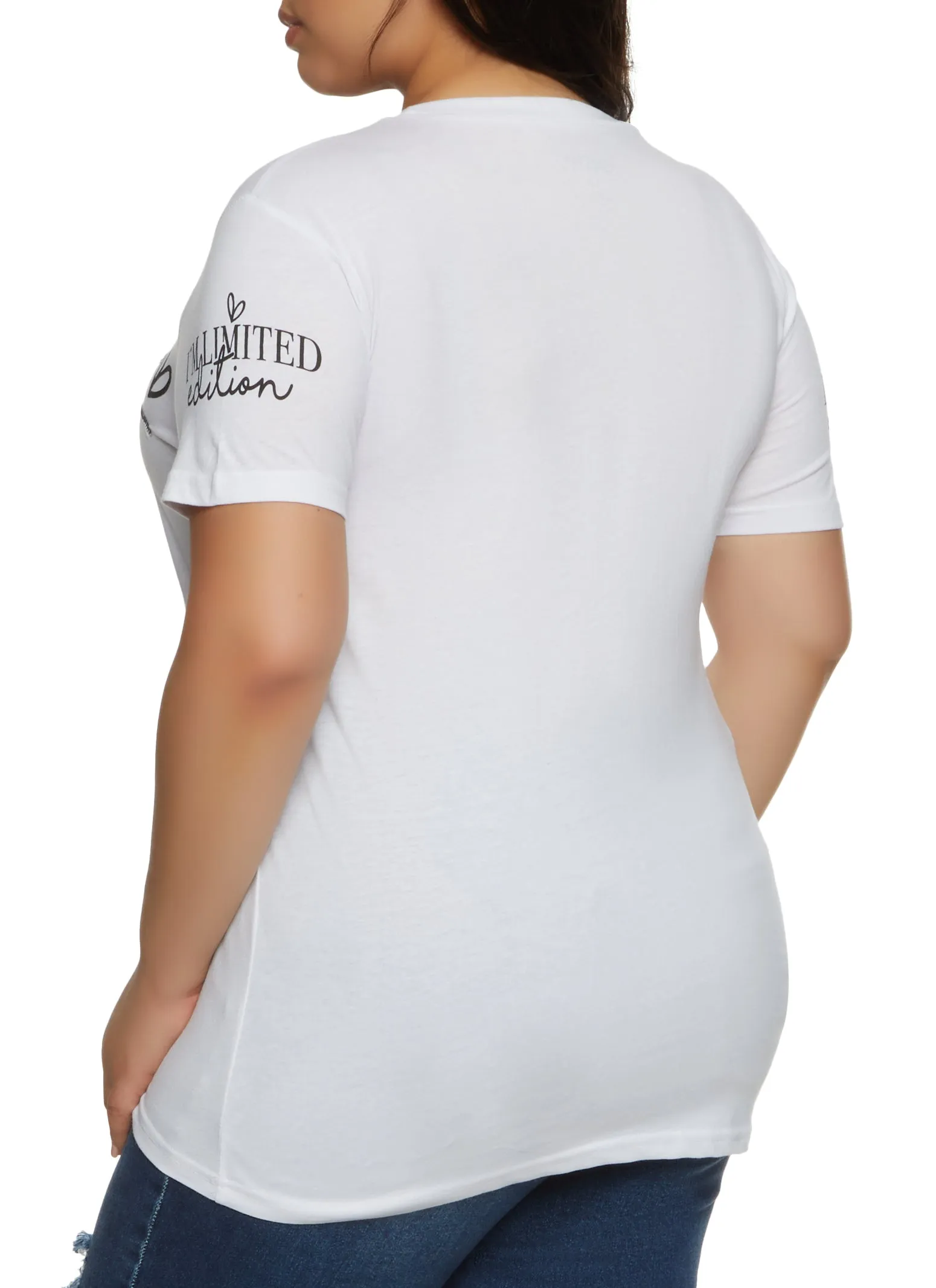 Plus Size Im Not Perfect Sequin Graphic Tee sold by Rainbow product image thumbnail 2