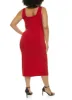 Plus Size Square Neck Midi Side Slit Tank Dress sold by Rainbow