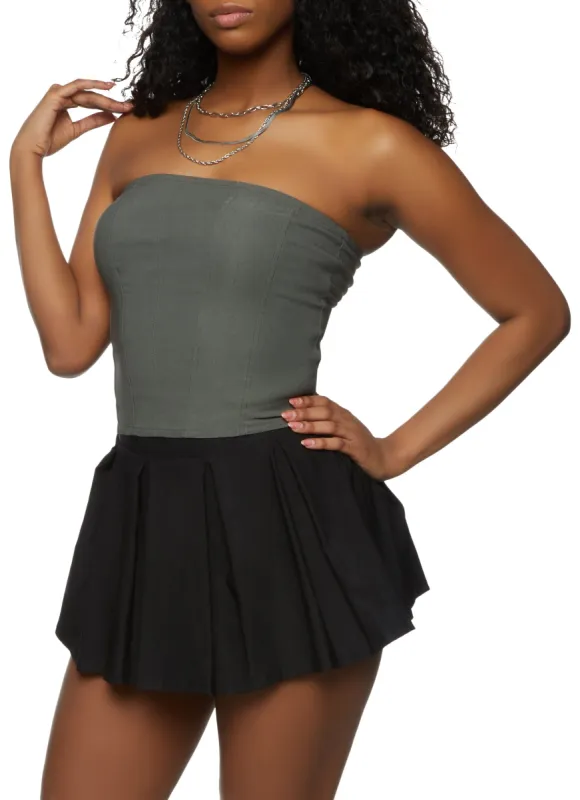 Pleated Mini Tennis Skirt sold by Rainbow