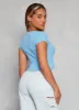 Ambiance Ribbed Knit Crew Neck Crop Top sold by Rainbow