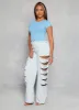 Ambiance Ribbed Knit Crew Neck Crop Top sold by Rainbow