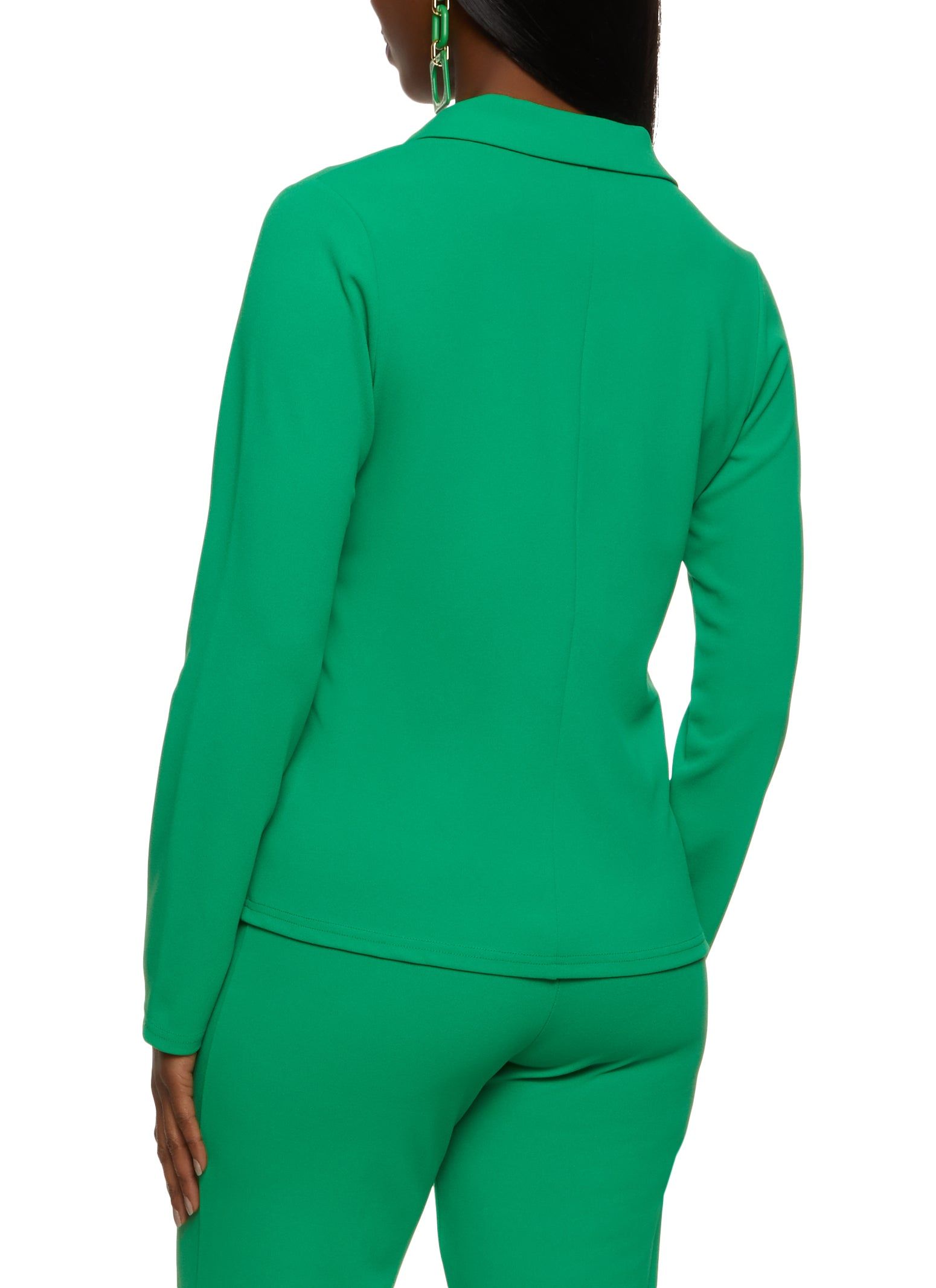 Faux Pocket Open Front Blazer sold by Rainbow product image thumbnail 3