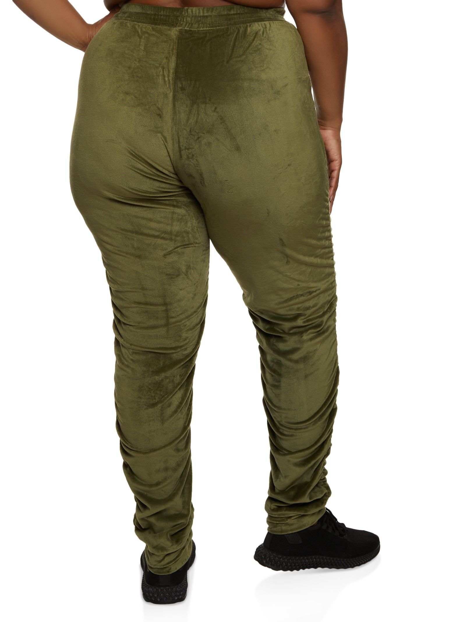 Plus Size Velour Stacked Sweatpants sold by Rainbow product image thumbnail 2