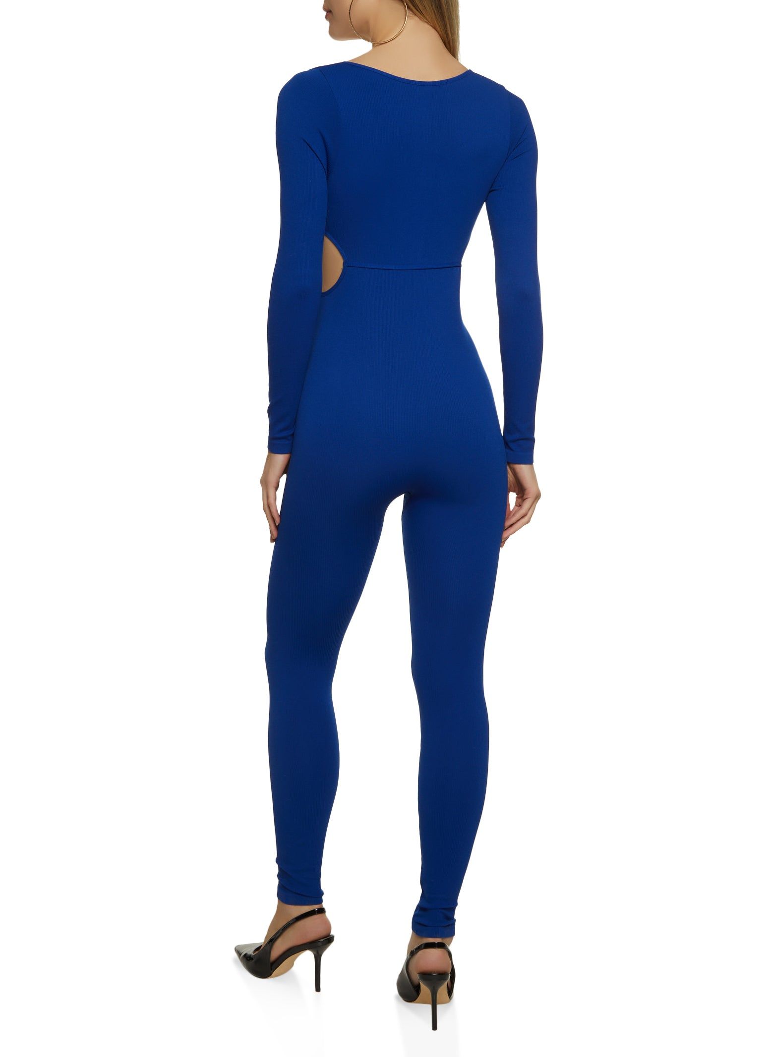 Cut Out Ribbed Knit Jumpsuit sold by Rainbow product image thumbnail 2