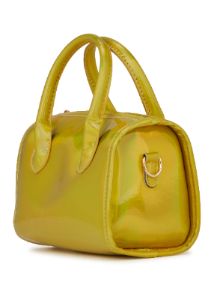 Faux Patent Leather Convertible Top Handle Crossbody Bag sold by Rainbow