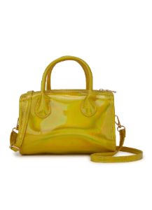 Faux Patent Leather Convertible Top Handle Crossbody Bag sold by Rainbow