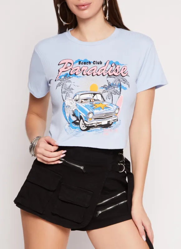 Beach Club Paradise Graphic Tee sold by Rainbow