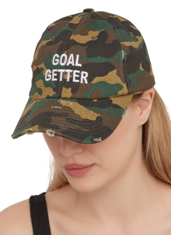 Embroidered Goal Getter Baseball Cap sold by Rainbow
