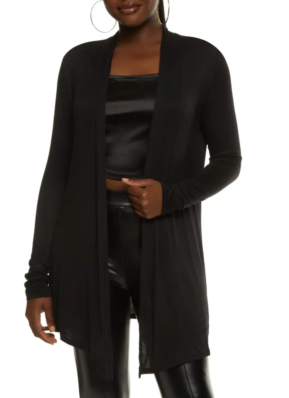 Basic Long Sleeve Cardigan sold by Rainbow