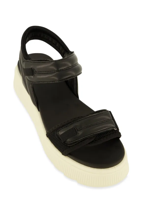 Velcro Band Ankle Strap Platform Sandals sold by Rainbow