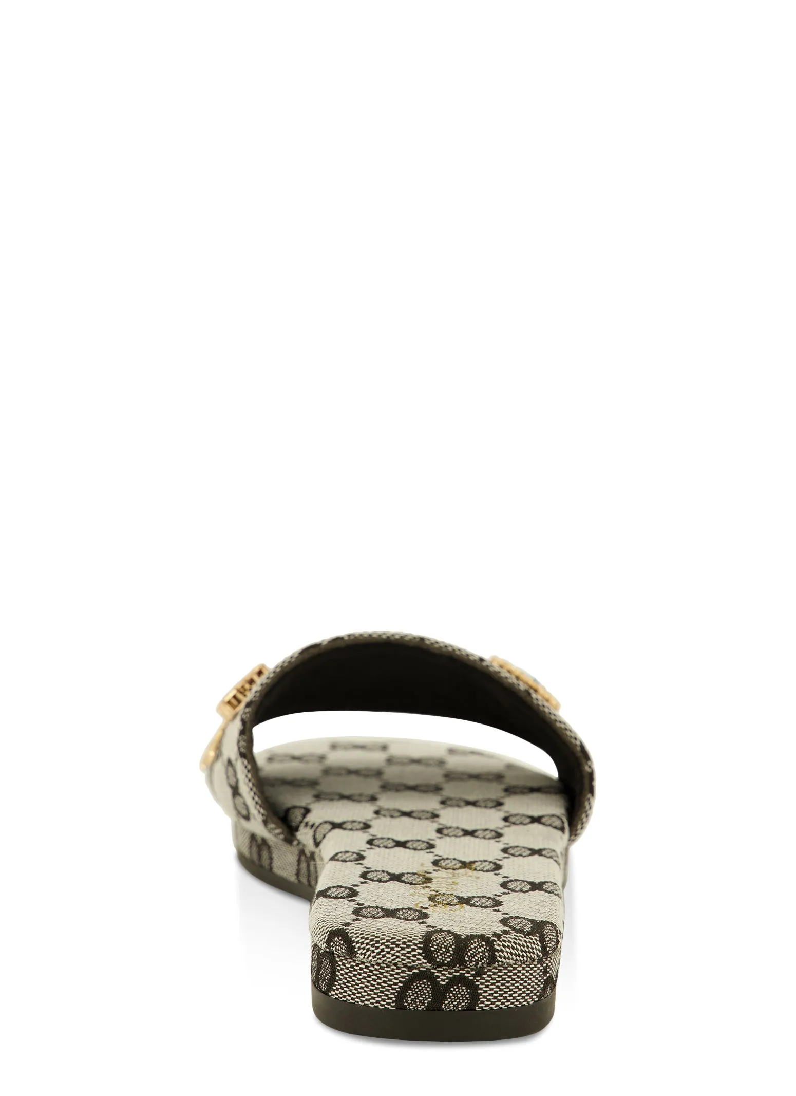 Rhinestone Faux Pearl Embellished Slide Sandals sold by Rainbow product image thumbnail 3