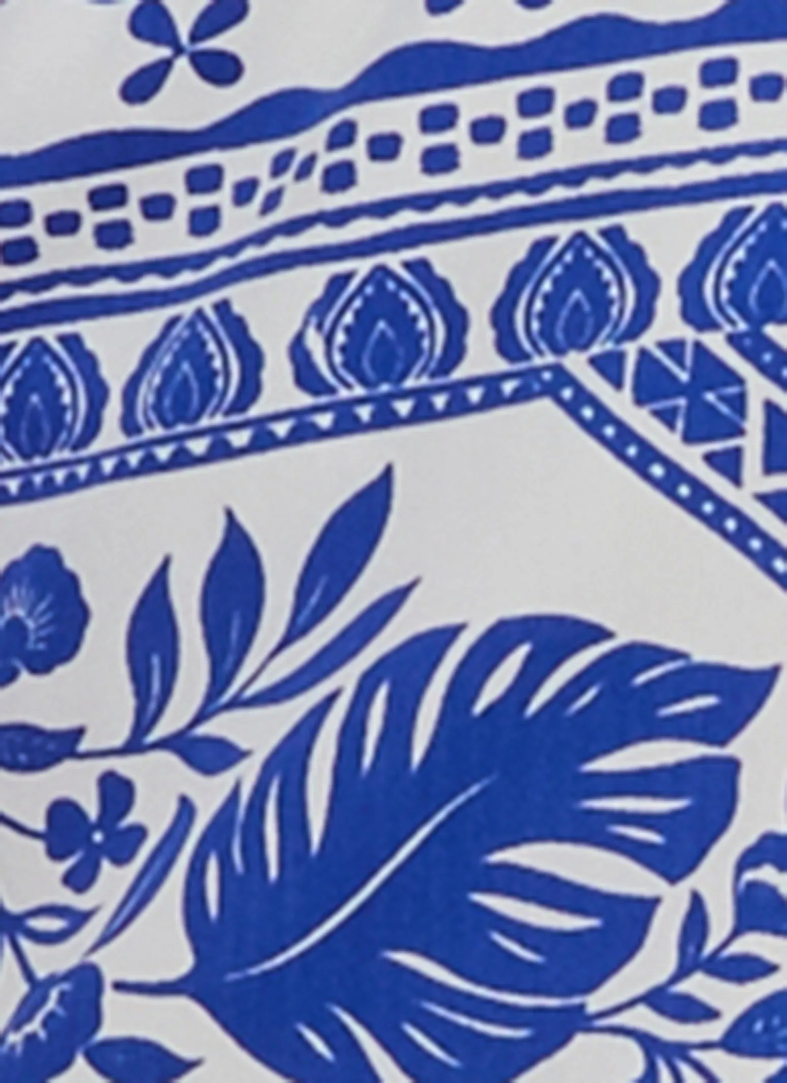 Plus Size Border Print Tie Waist Belt Shirt Dress sold by Rainbow product image thumbnail 4