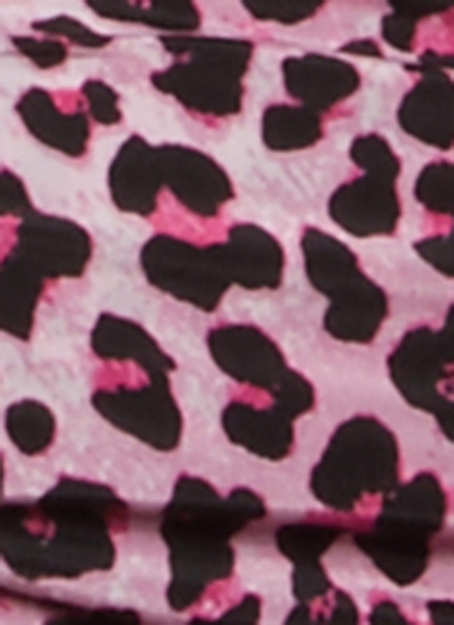 Plus Size Animal Print Ruched Front Puff Sleeve Blouse sold by Rainbow product image thumbnail 3