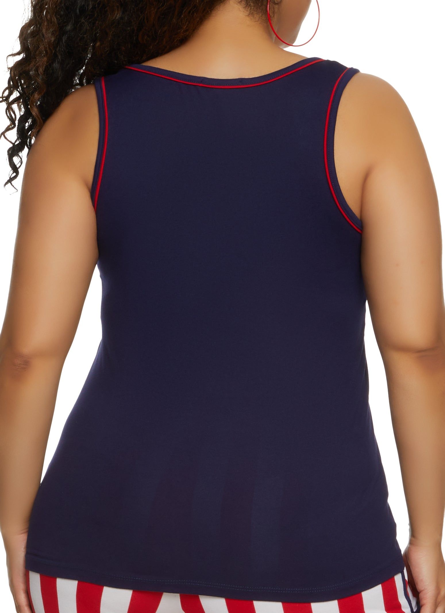 Plus Size American Vibes Tank Top sold by Rainbow product image thumbnail 3