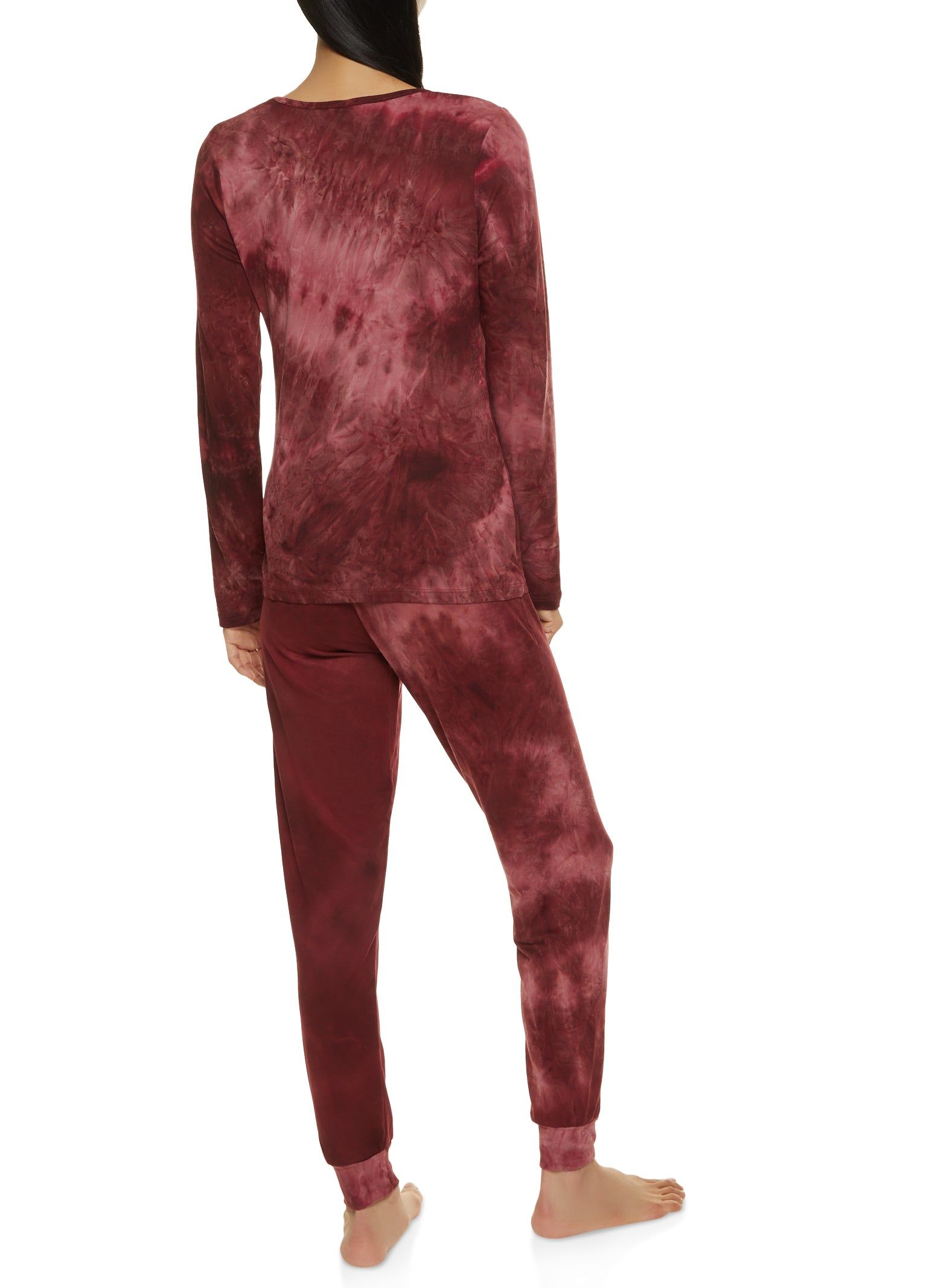 Tie Dye Long Sleeve Pajama Top and Pants Set sold by Rainbow product image thumbnail 3