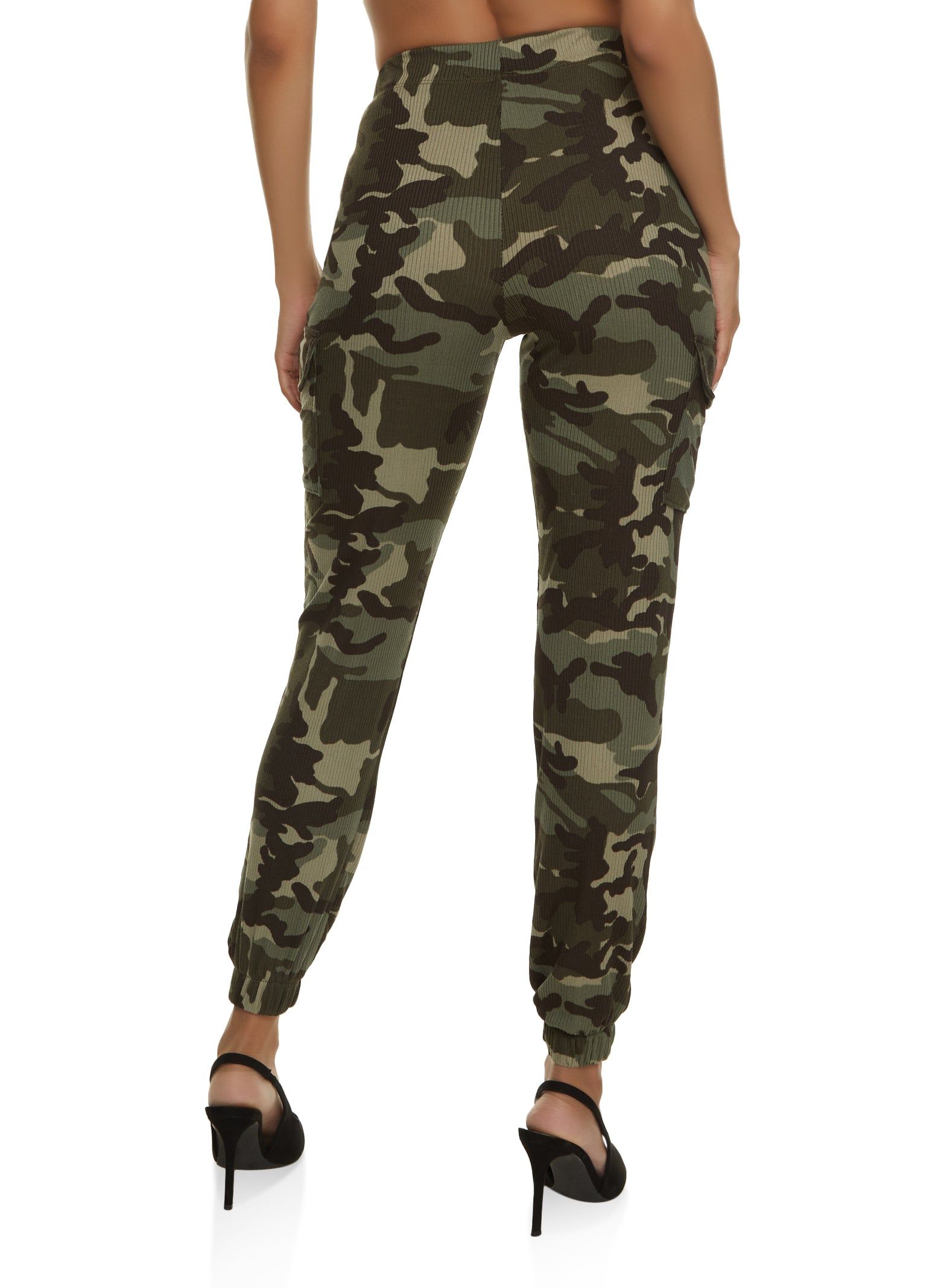 Ribbed Knit Camo Joggers sold by Rainbow product image thumbnail 3