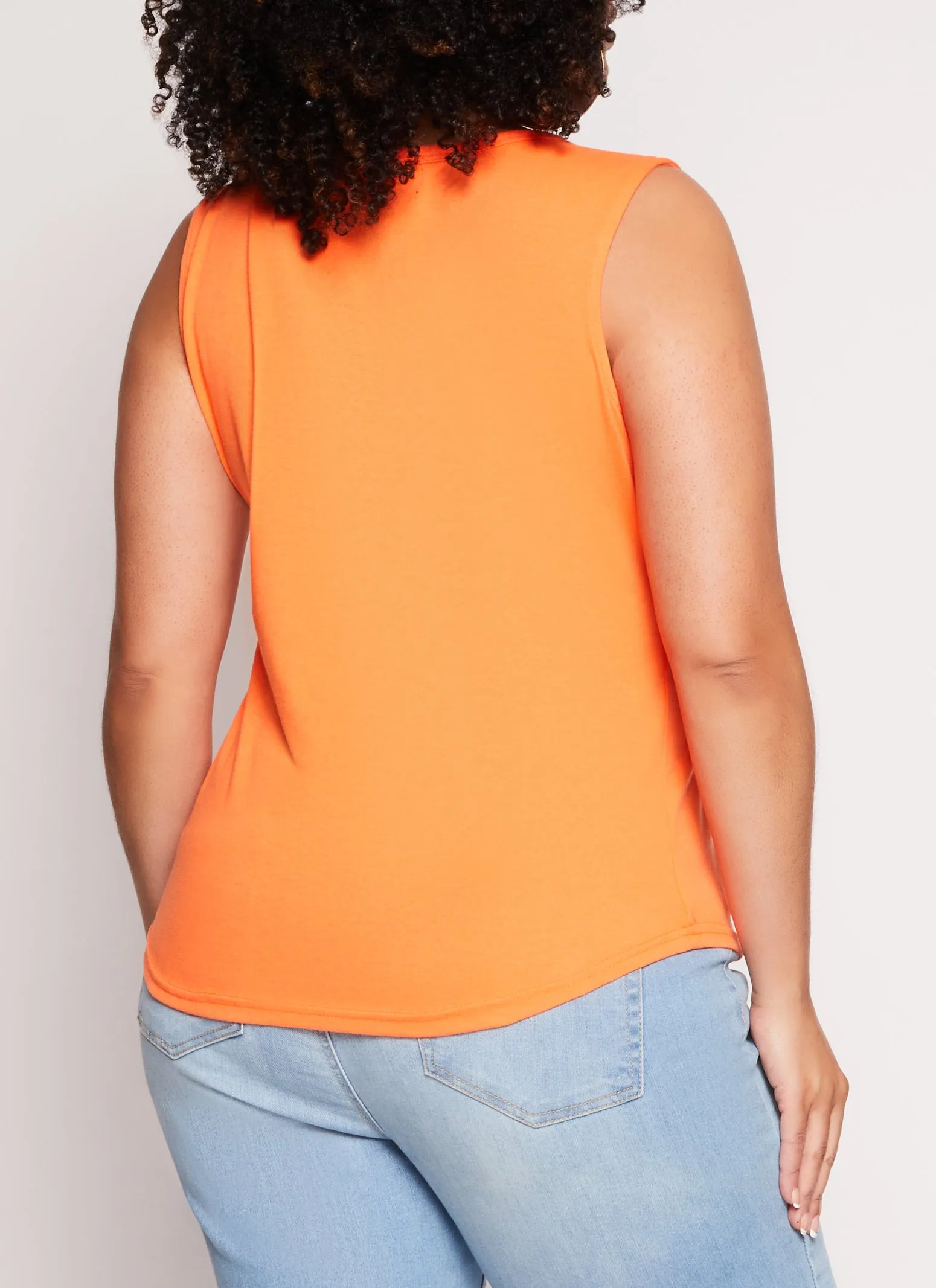 Plus Size Notch Neck Tank Top sold by Rainbow product image thumbnail 3
