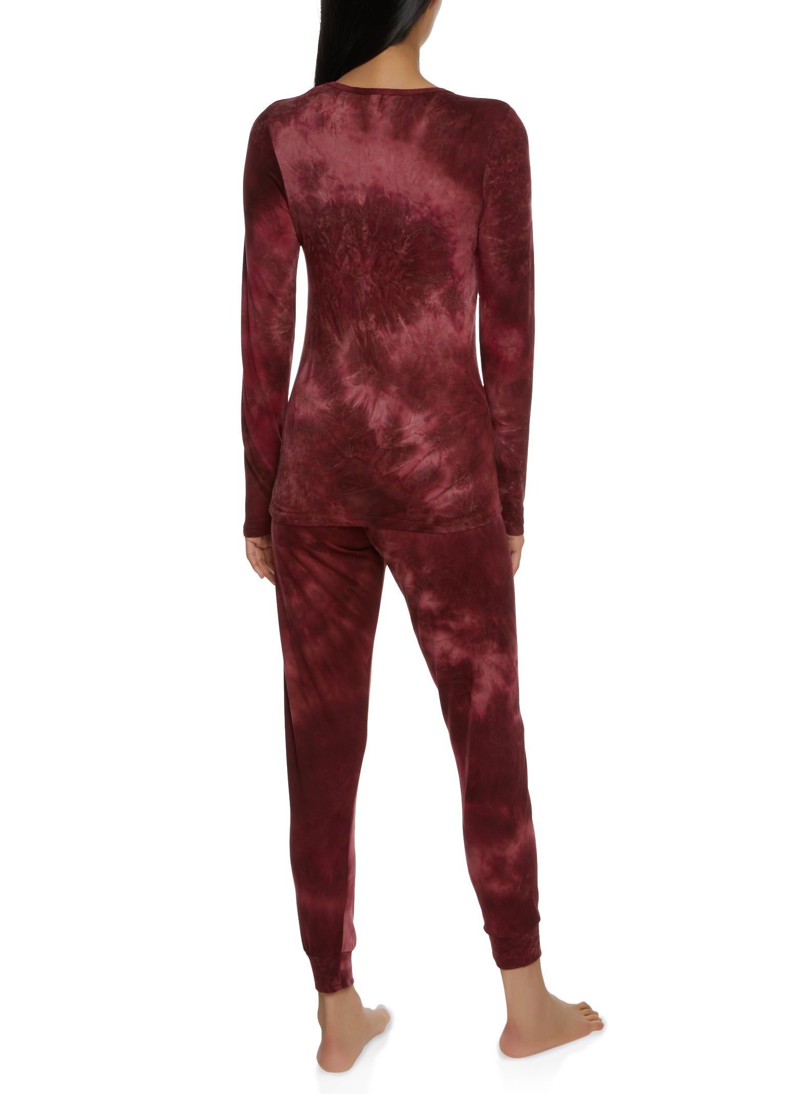 Tie Dye Long Sleeve Pajama Top and Pants Set sold by Rainbow product image thumbnail 2