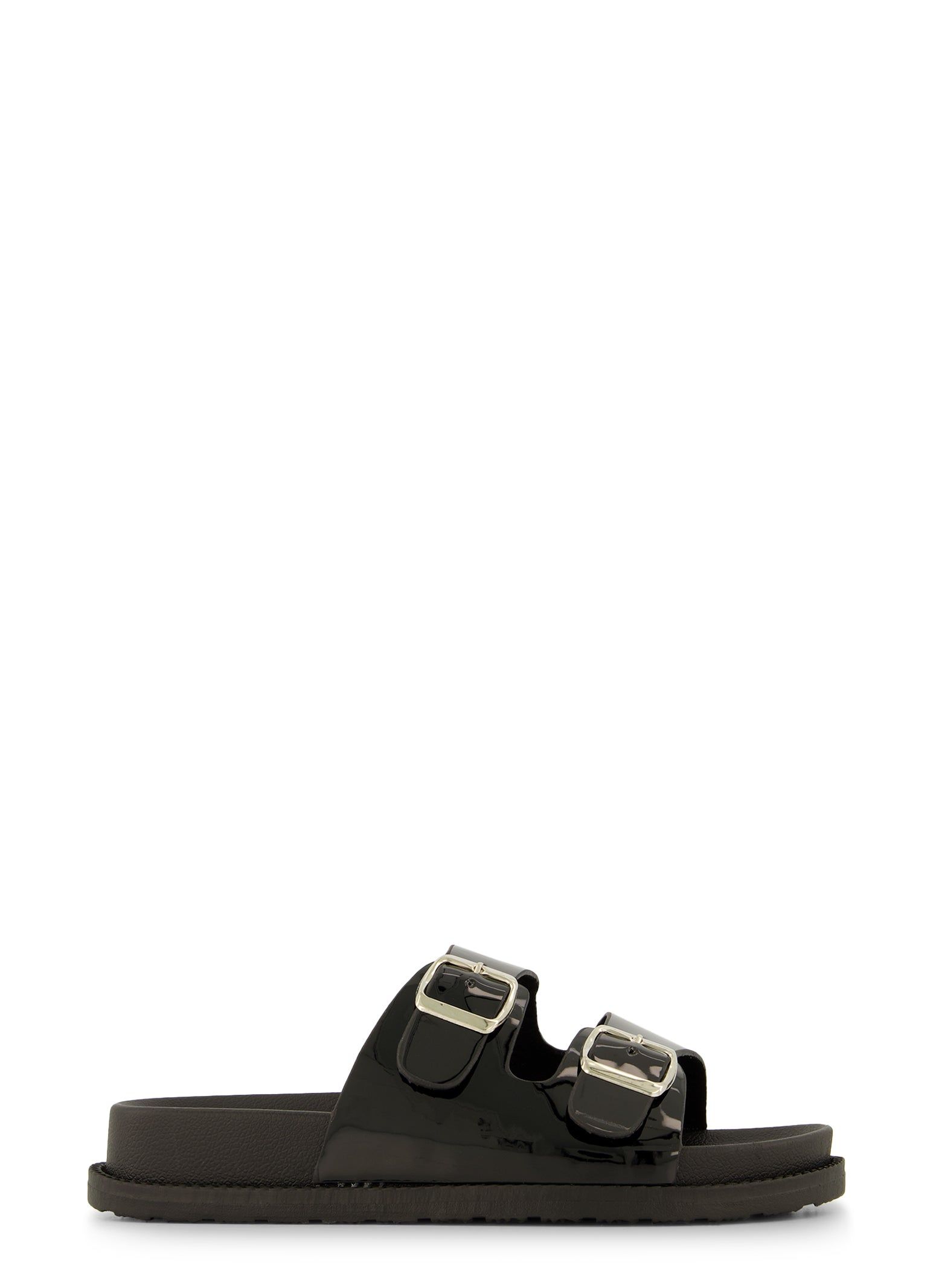 Double Buckle Iridescent Slide Sandals sold by Rainbow product image thumbnail 2