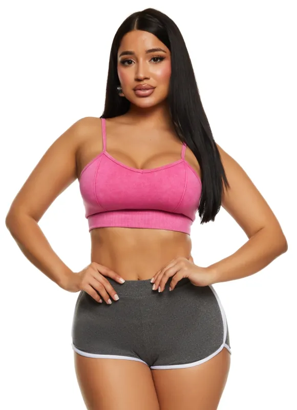 Acid Wash Cropped Cami sold by Rainbow