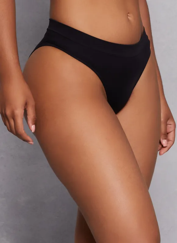 Seamless Solid Bikini Panty sold by Rainbow