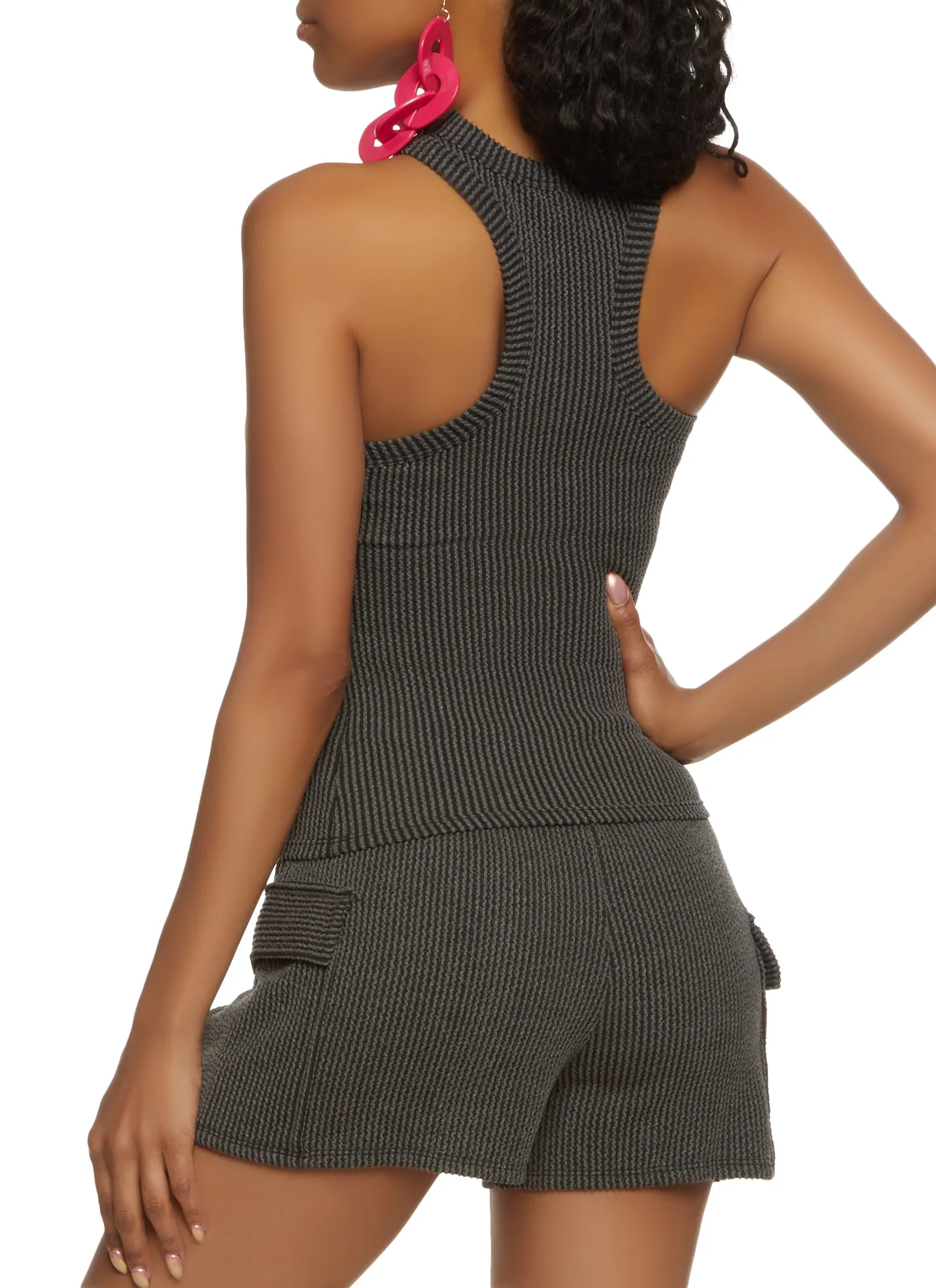 Ribbed Racerback Tank Top sold by Rainbow product image thumbnail 3