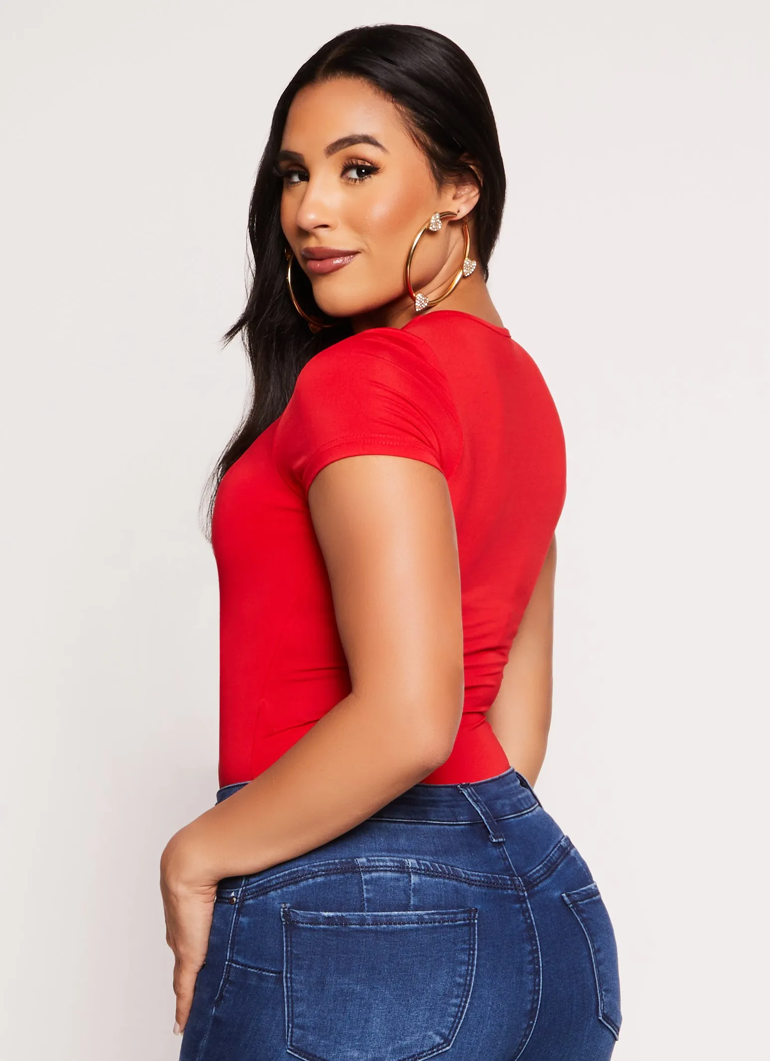 Daisy Double Lined Crew Neck Bodysuit sold by Rainbow product image thumbnail 3