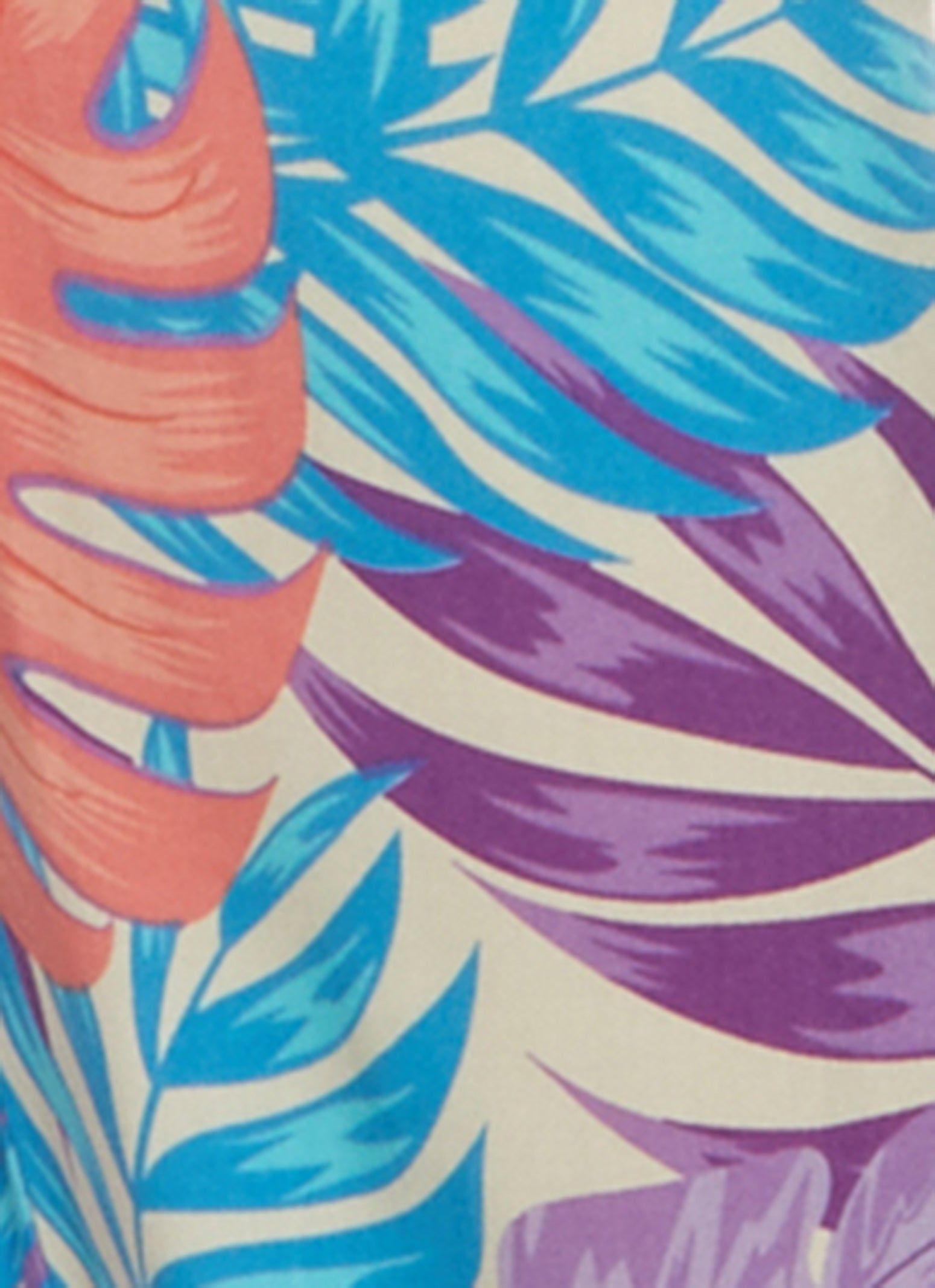 Smocked Waist Tropical Print Wide Leg Pants sold by Rainbow product image thumbnail 3