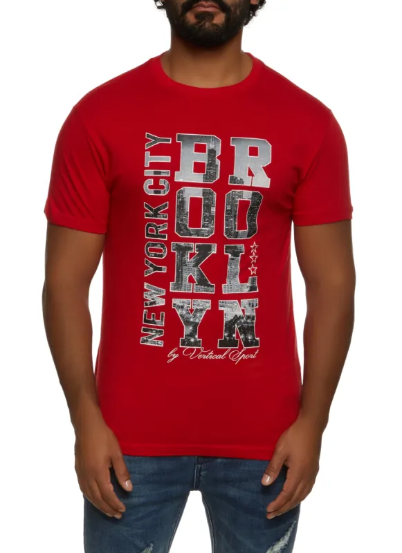 Mens New York City Brooklyn Graphic Tee sold by Rainbow