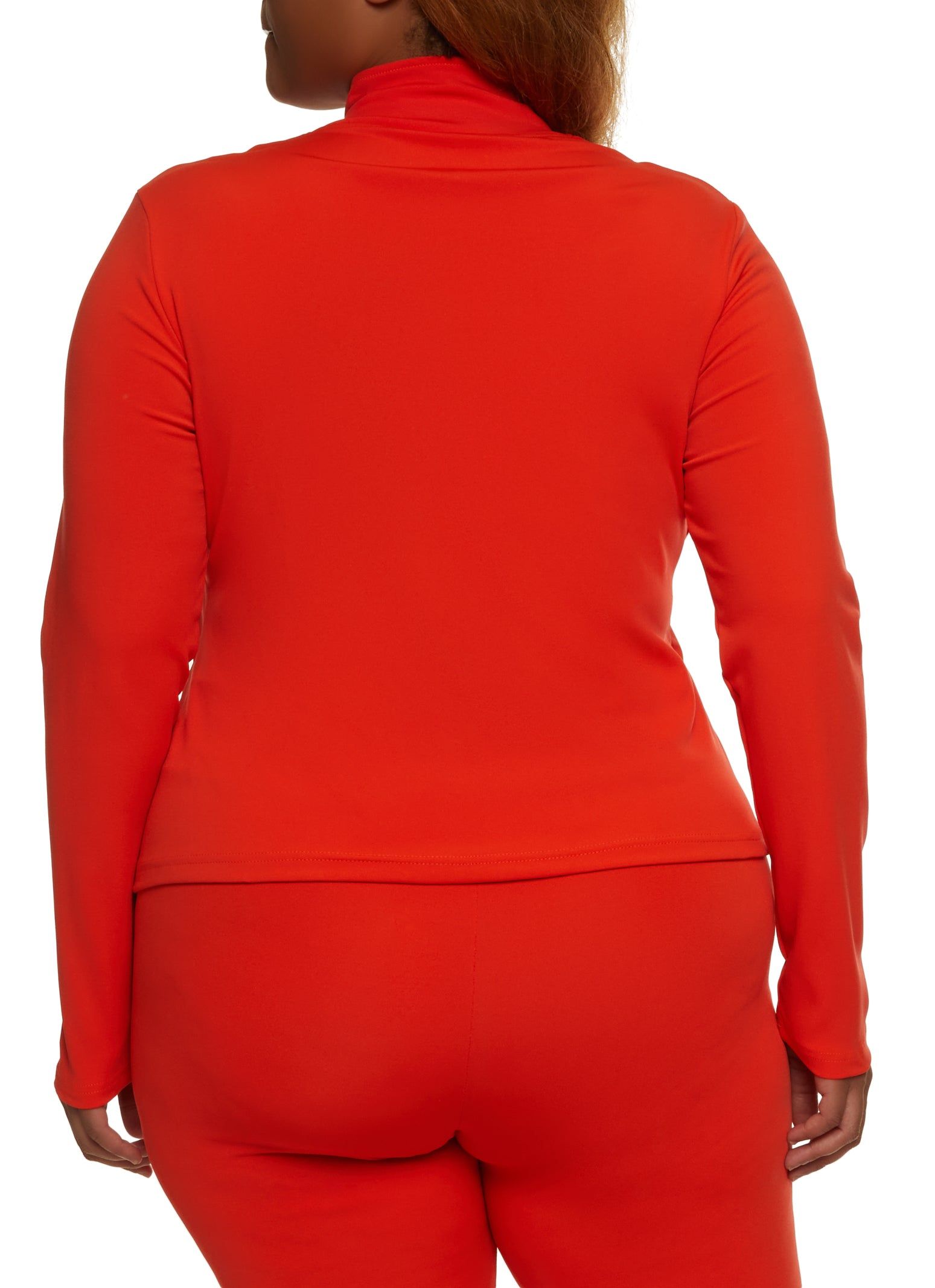 Plus Size Contrast Pintuck Detail Track Jacket sold by Rainbow product image thumbnail 3