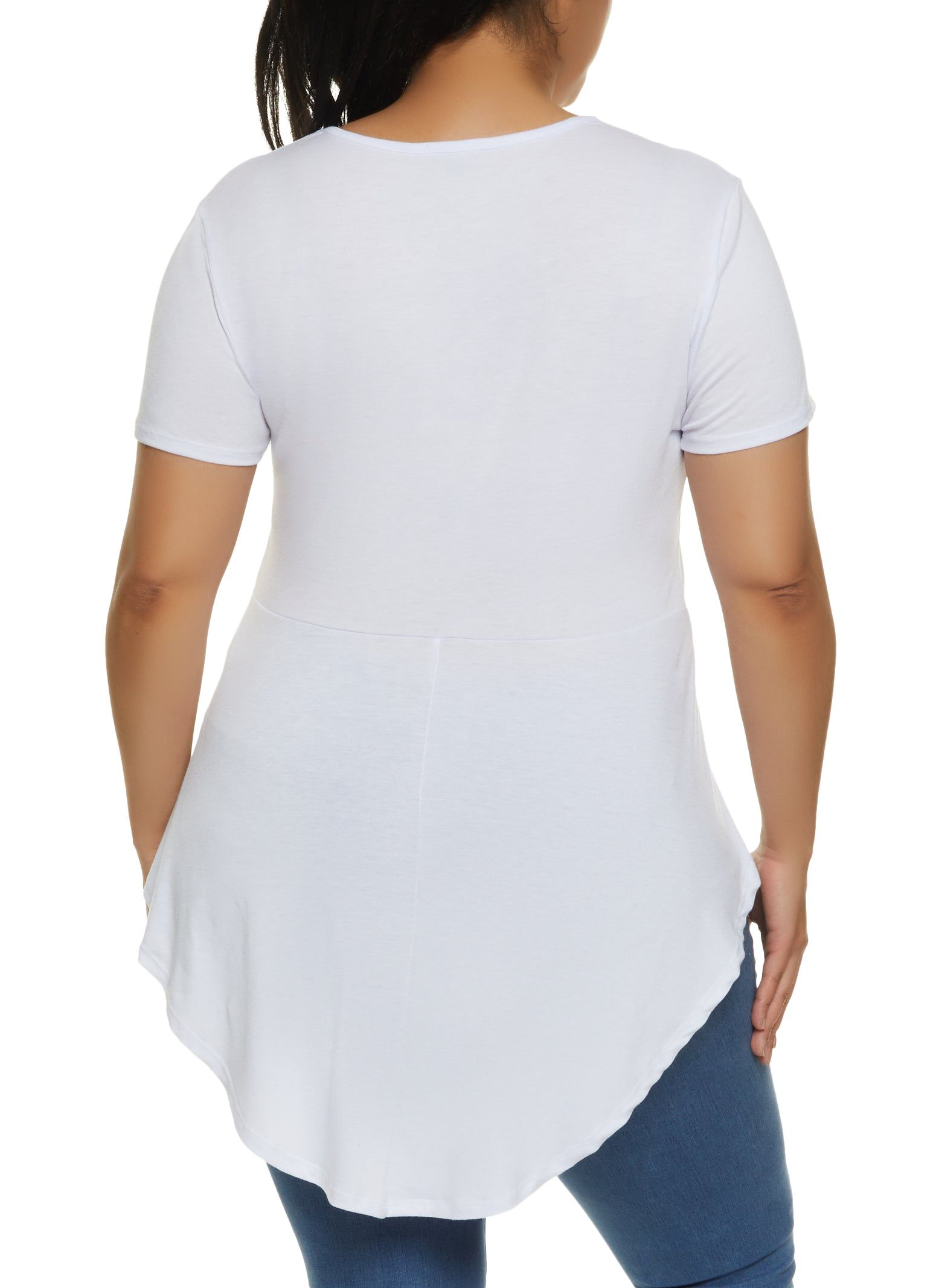 Plus Size Blessed Foil Screen Graphic Tee sold by Rainbow product image thumbnail 2