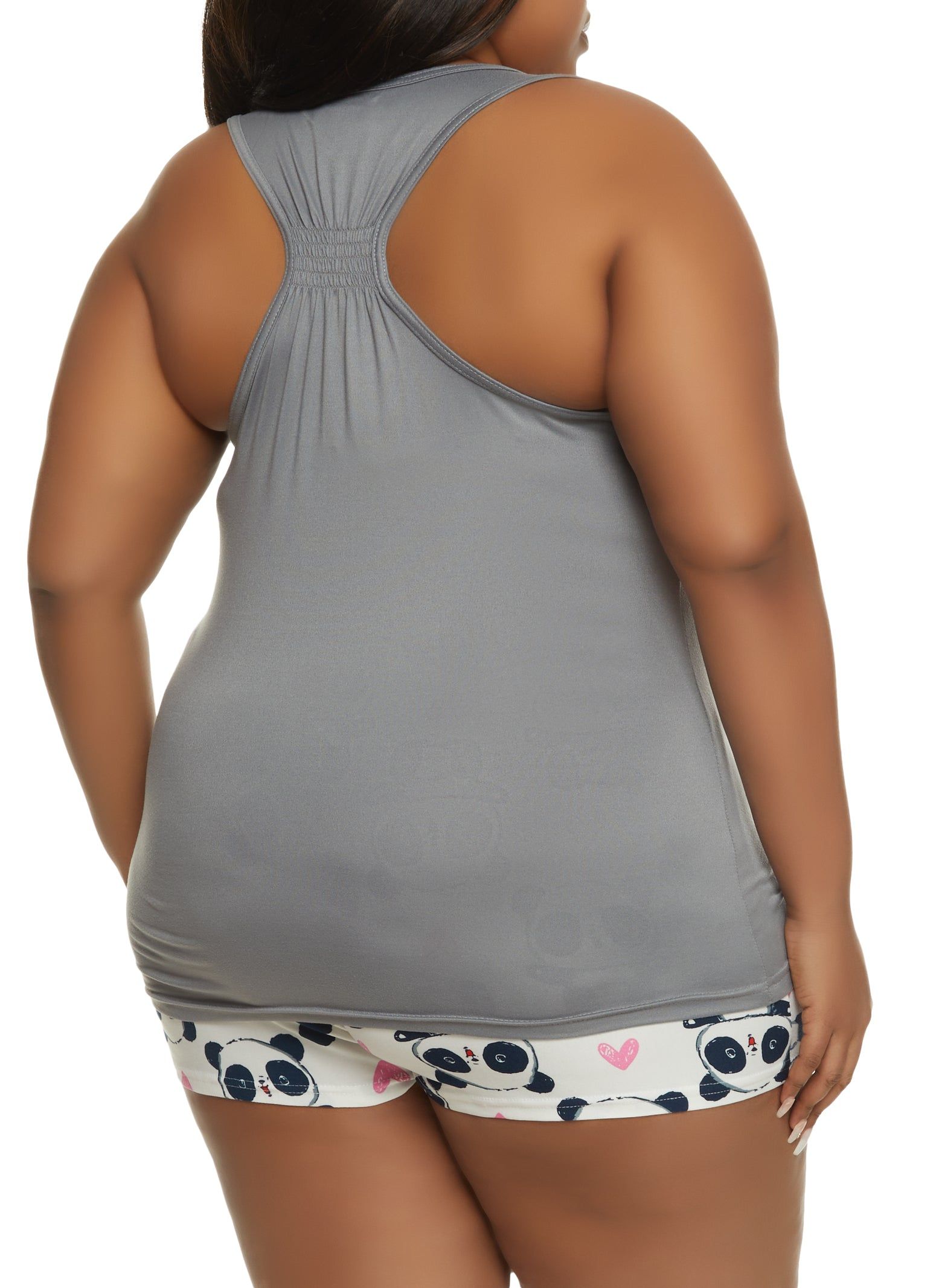 Plus Size Dream Big Graphic Pajama Tank Top and Shorts sold by Rainbow product image thumbnail 2