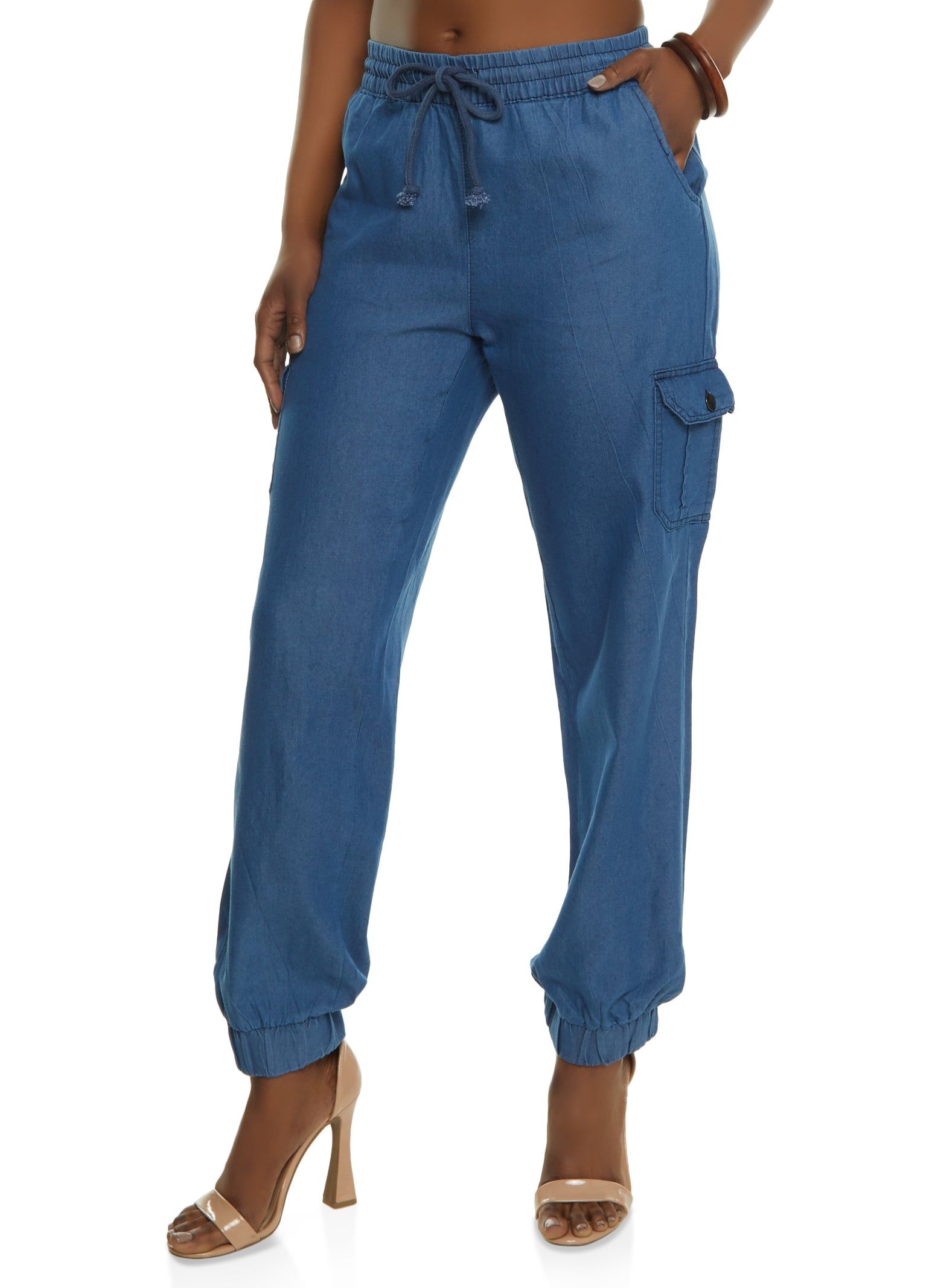 Chambray Joggers sold by Rainbow