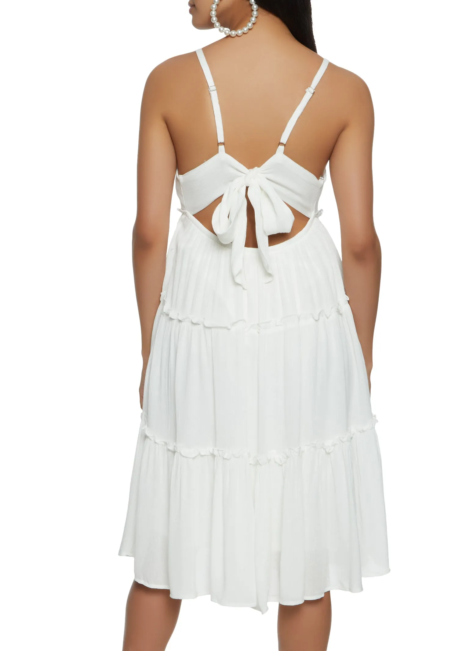 Haute Monde Tiered Cami Midi Dress sold by Rainbow product image thumbnail 3