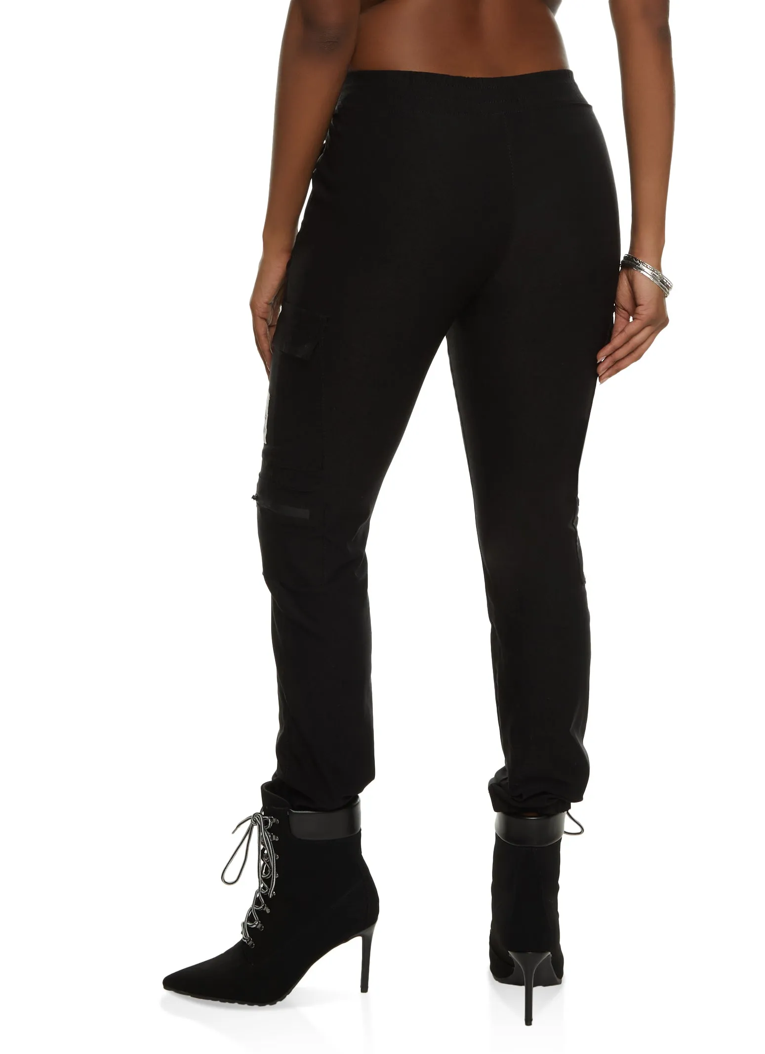 Patch Zipper Detail Cargo Joggers sold by Rainbow product image thumbnail 3