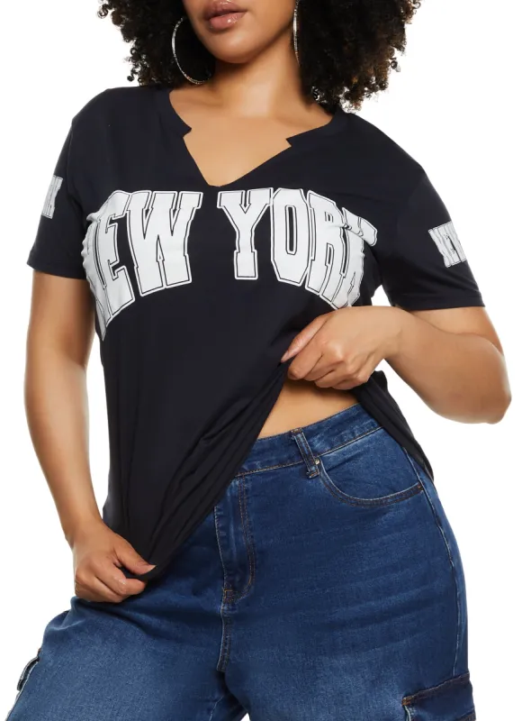 Plus Size New York Graphic Tee sold by Rainbow