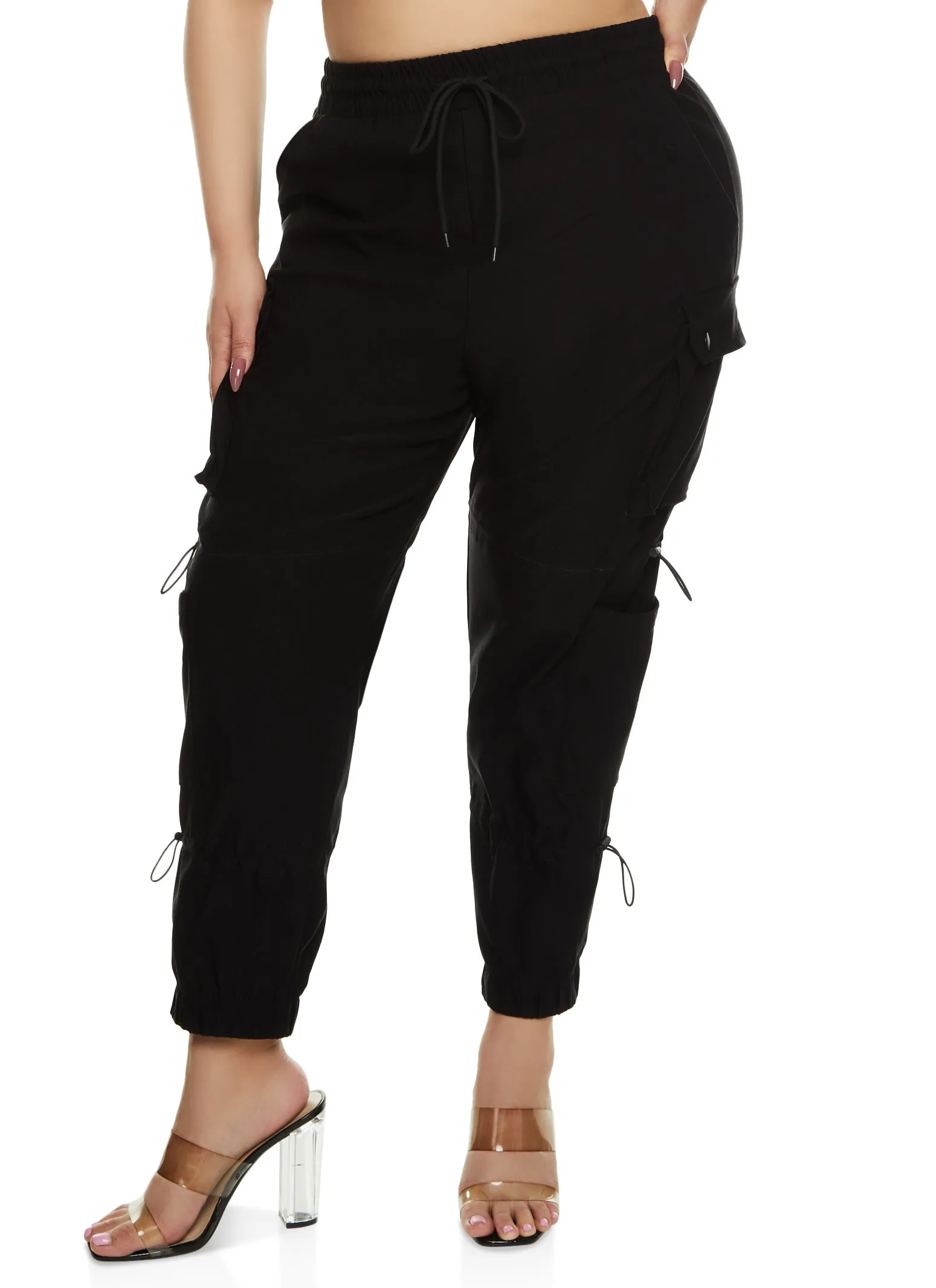 Plus Size Hyperstretch Toggle Drawstring Cargo Pants sold by Rainbow product image thumbnail 2