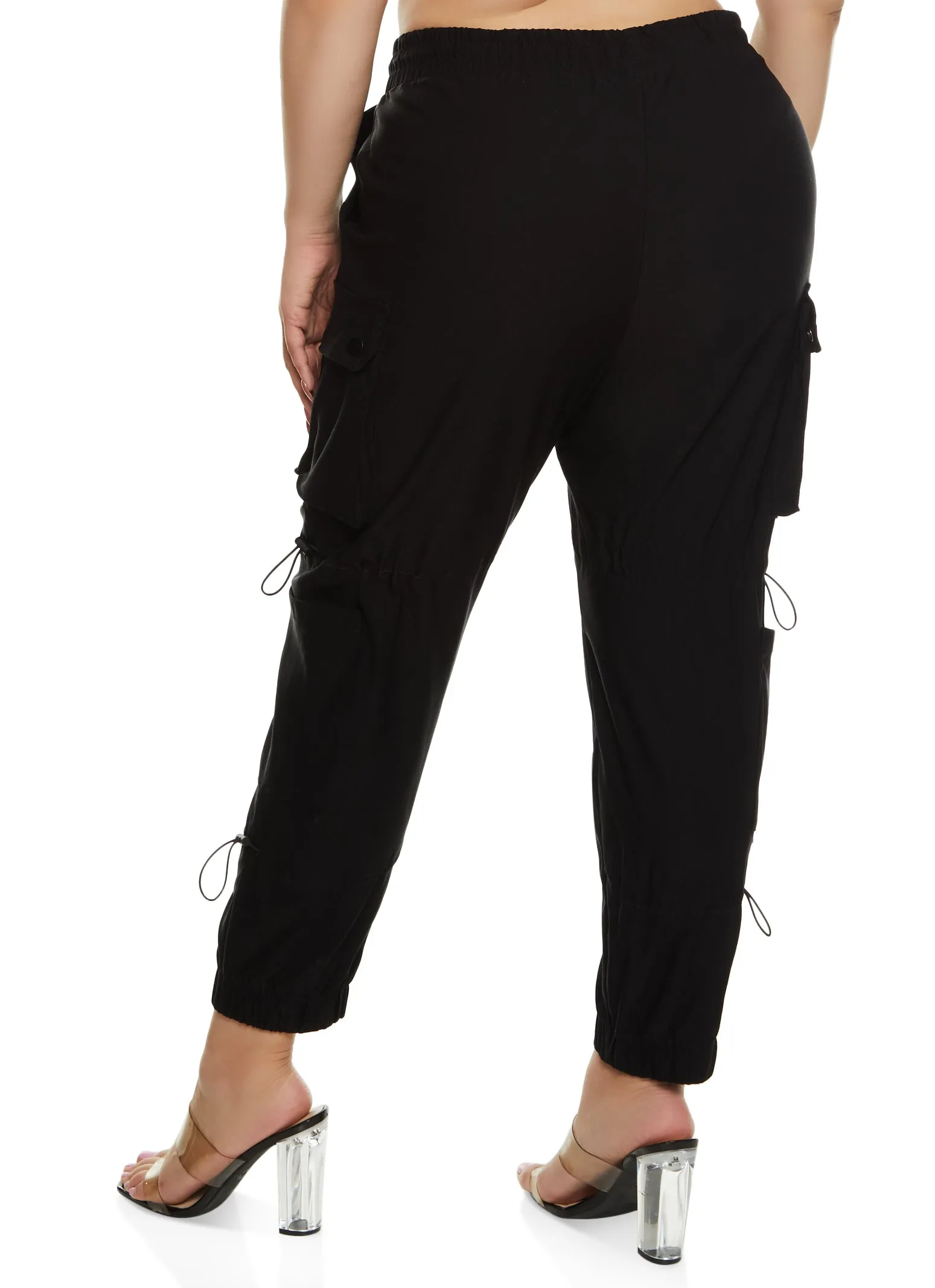 Plus Size Hyperstretch Toggle Drawstring Cargo Pants sold by Rainbow product image thumbnail 3