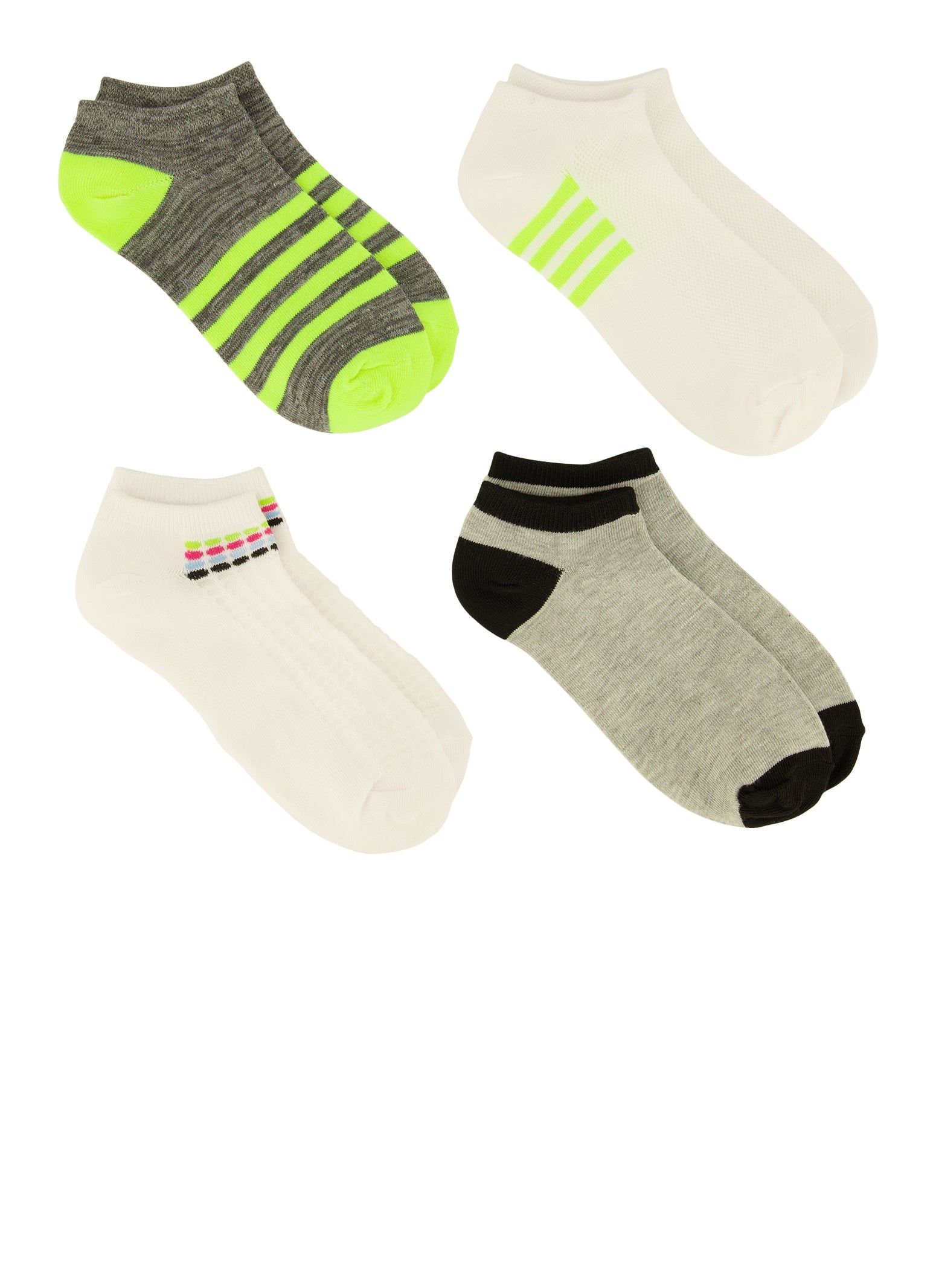 Neon Stripe Assorted Socks 4 Pack sold by Rainbow product image thumbnail 2